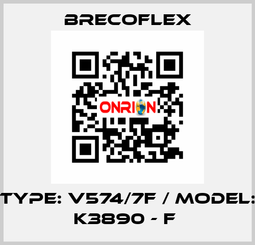 Type: V574/7F / Model: K3890 - F  Brecoflex