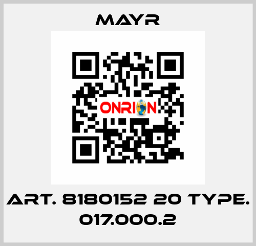 Art. 8180152 20 Type. 017.000.2 Mayr