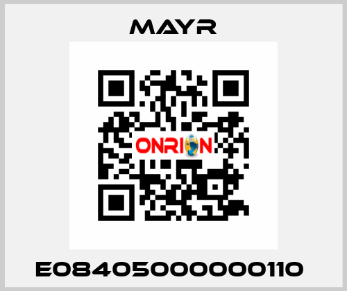 E08405000000110  Mayr