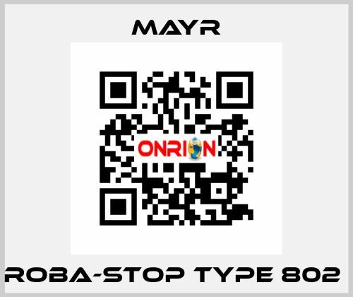 ROBA-stop Type 802  Mayr