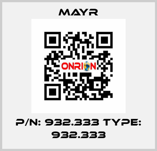 P/N: 932.333 Type: 932.333 Mayr