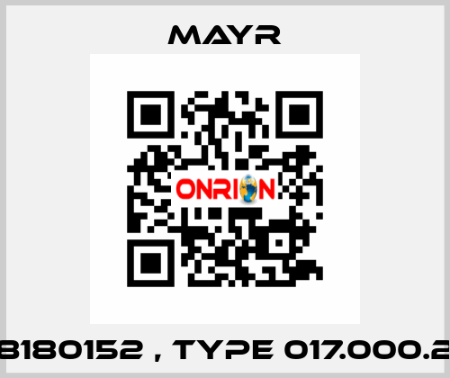 8180152 , type 017.000.2 Mayr