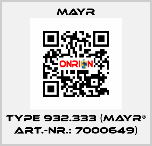 Type 932.333 (mayr® Art.-Nr.: 7000649) Mayr