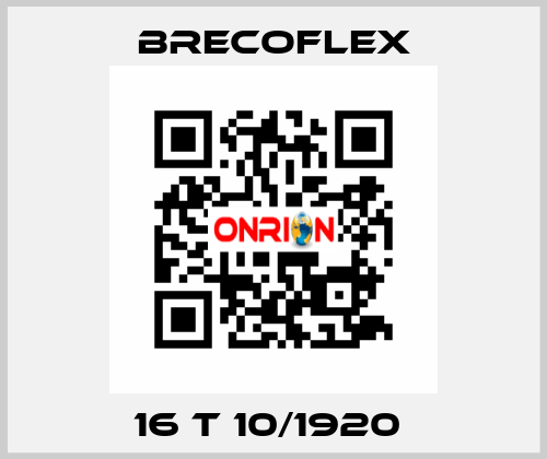 16 T 10/1920  Brecoflex