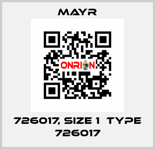 726017, size 1  type 726017 Mayr
