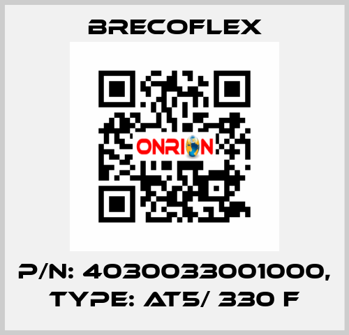 P/N: 4030033001000, Type: AT5/ 330 F Brecoflex