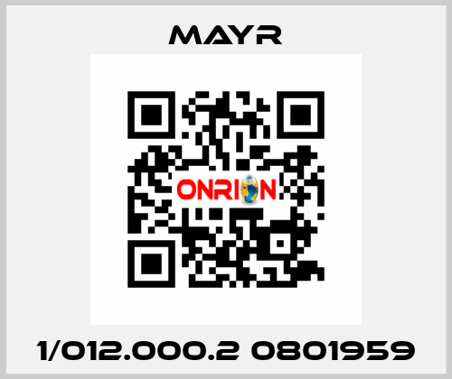 1/012.000.2 0801959 Mayr
