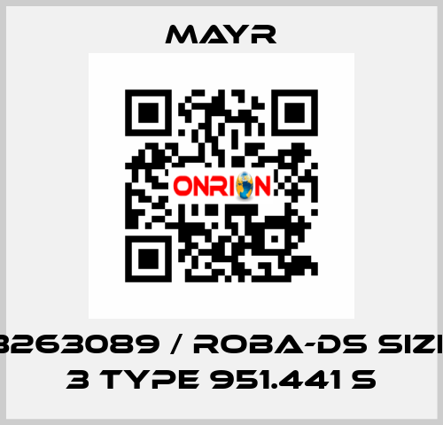 8263089 / ROBA-DS Size 3 Type 951.441 S Mayr