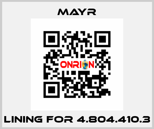 lining for 4.804.410.3 Mayr