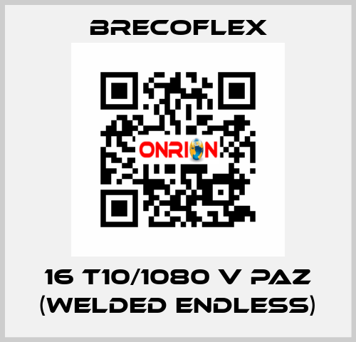16 T10/1080 V PAZ (WELDED ENDLESS) Brecoflex