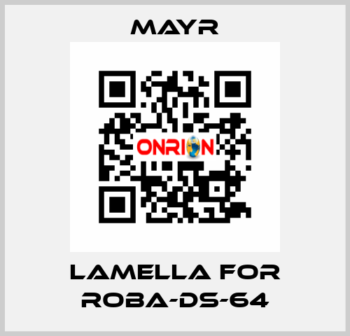 lamella for Roba-DS-64 Mayr