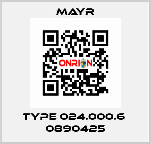 Type 024.000.6  0890425 Mayr