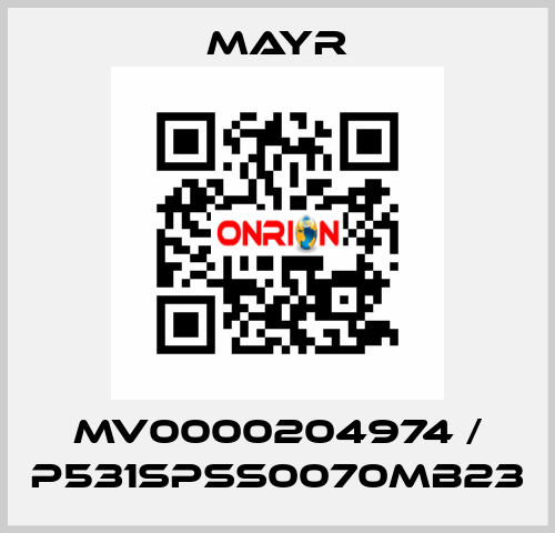 MV0000204974 / P531SPSS0070MB23 Mayr
