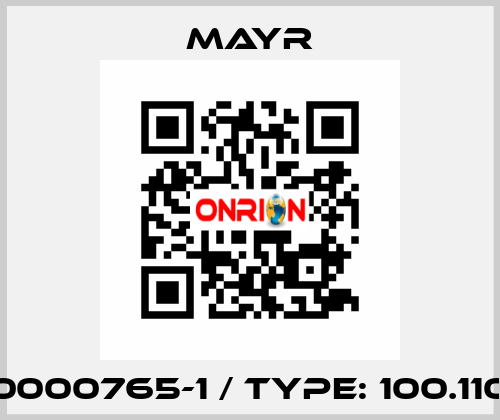 0000765-1 / Type: 100.110 Mayr