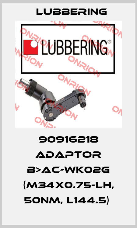 Lubbering-90916218 ADAPTOR B>AC-WK02G (M34x0.75-LH, 50Nm, L144.5)  price