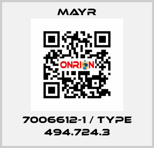 7006612-1 / Type 494.724.3 Mayr
