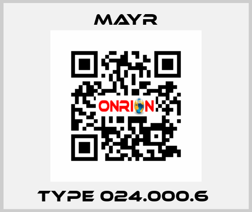 Type 024.000.6  Mayr