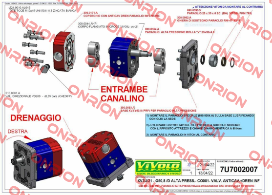 690.0095.V Vivoil Oleodinamica Vivolo