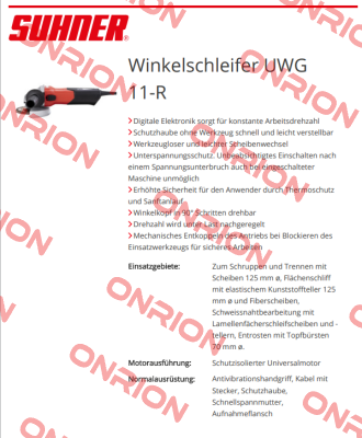 UWG 11-R 230V VDE /100054611 Suhner